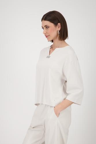 Sweatshirt mit Strasssteinen 46 - Oat Milk