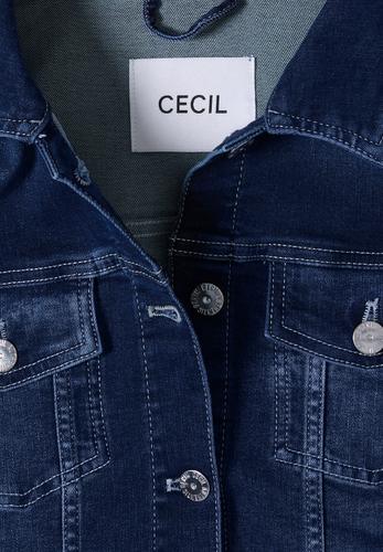 Jeansjacke mit Brusttaschen und Knöpfen L - Mid Blue Wash