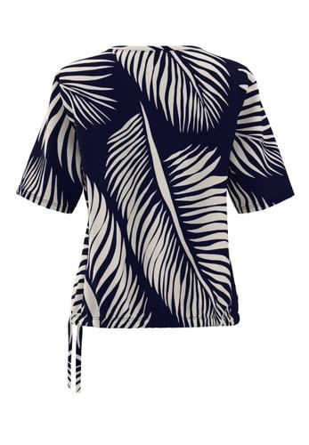 Shirt COOL SUMMER mit Tunnelzugdetail 42 - Ecru/ink