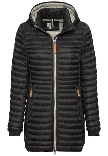 Steppjacke aus recyceltem Polyamid Schwarz 46