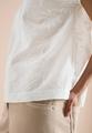 Dropped Shoulder Bluse mit Embroidery L - Vanilla White