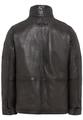 Leder Blouson mit Stehkragen 56 Regular Fit - Dark Choclate