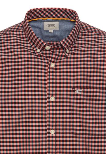 Langarm Hemd im Vichy-Karomuster 3XL Regular Fit - Brick Red