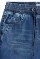 High Waist Wide Leg Jeans im Loose Fit XXL/30 - Mid Blue Used Wash