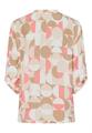 Bluse SALTED TANGERINE mit Ärmelumschlag 46 - Tangerine/affogato/ecru/cream