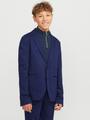 JJEJAXON JERSEY BLAZER NOOS JNR 128 Slim Fit - Medieval Blue