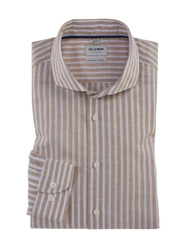OLYMP Level Five garment washed 41 body fit - Natur