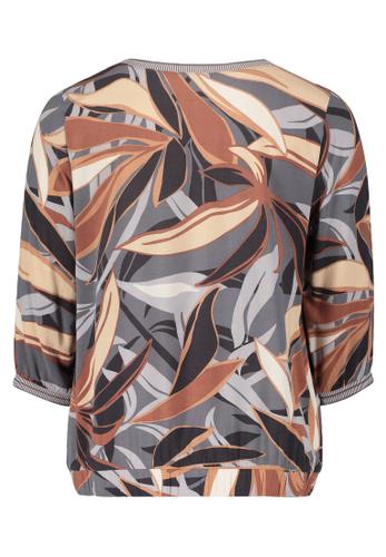 Schlupfbluse 44 Figurumspielend - Grey/brown