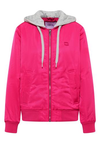 Blouson mit abnehmbarer Sweat-Kapuze XL - Beetroot Pink