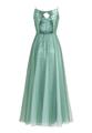 Abendkleid 36 Ausgestellt - Mint Leaf Green