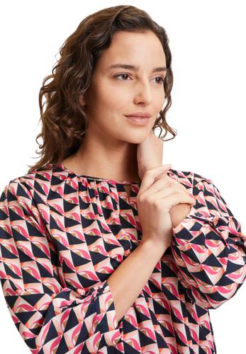 Casual-Bluse 40 Lässig - Pink/dark Blue