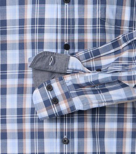 Freizeithemd 3XL Comfort Fit - Blau