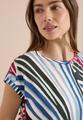 T-Shirt mit Boatneck und Grafikprint XXL - Palm Breeze Green