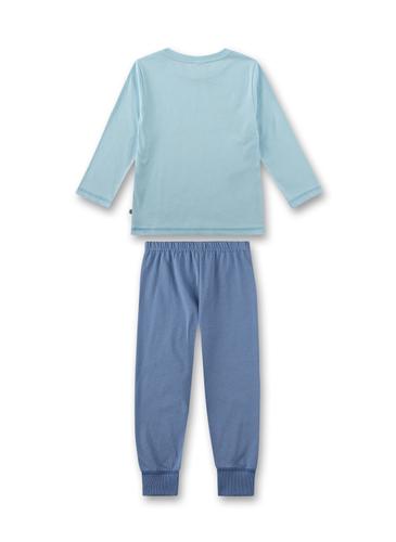 Schlafanzug lang 092 - Milky Blue