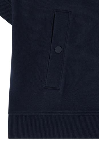 Kurzarm Sweatjacke mit Kapuze