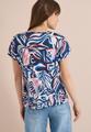 Kurzarm Shirt mit Spitzendetail S - Universal Blue