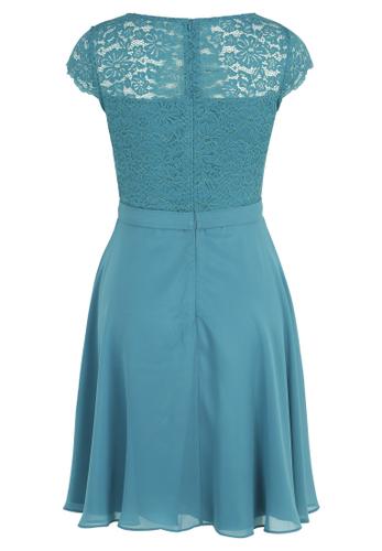 Cocktailkleid 40 Ausgestellt - Smoky Teal