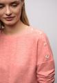 Softes Shirt mit Knöpfen 38 - Striking Coral Mel.