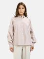 Striped Deep Raglan Blouse M - Bordeaux Print