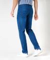 Style Cadiz 33/32 Five-Pocket-Jeans, Aufgesetzte Gesäßtaschen, Einschubtaschen vorn, Verdeckter Reißverschluss, Gerader Schnitt, Normale Leibhöhe, Straight Fit, Normale Fußweite - Regular Blue Used