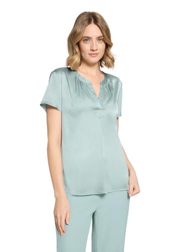Satin-Bluse