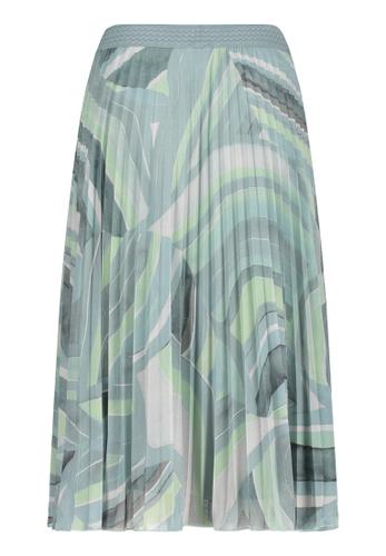 Plisseerock 42 Figurumspielend - Mint/Green