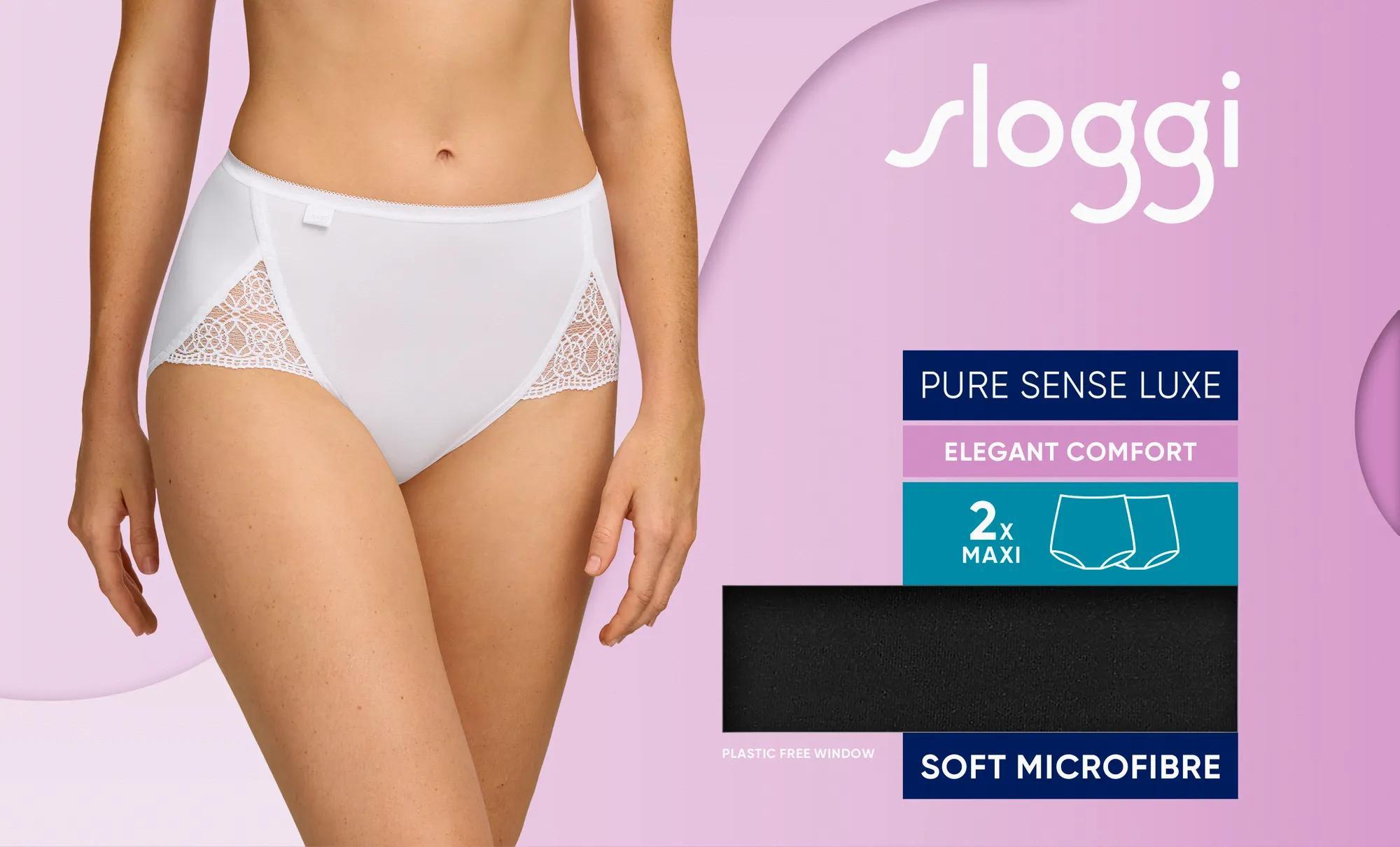 sloggi Pure Sense Luxe Maxi C2P 46 - Schwarz