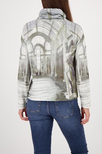 Rollkragen-Sweatshirt mit Gallery-Print
