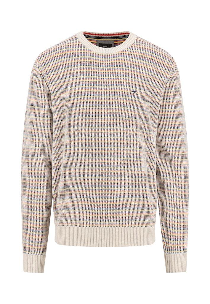 O-Neck, Multicolour, Fisherman Weiß XL