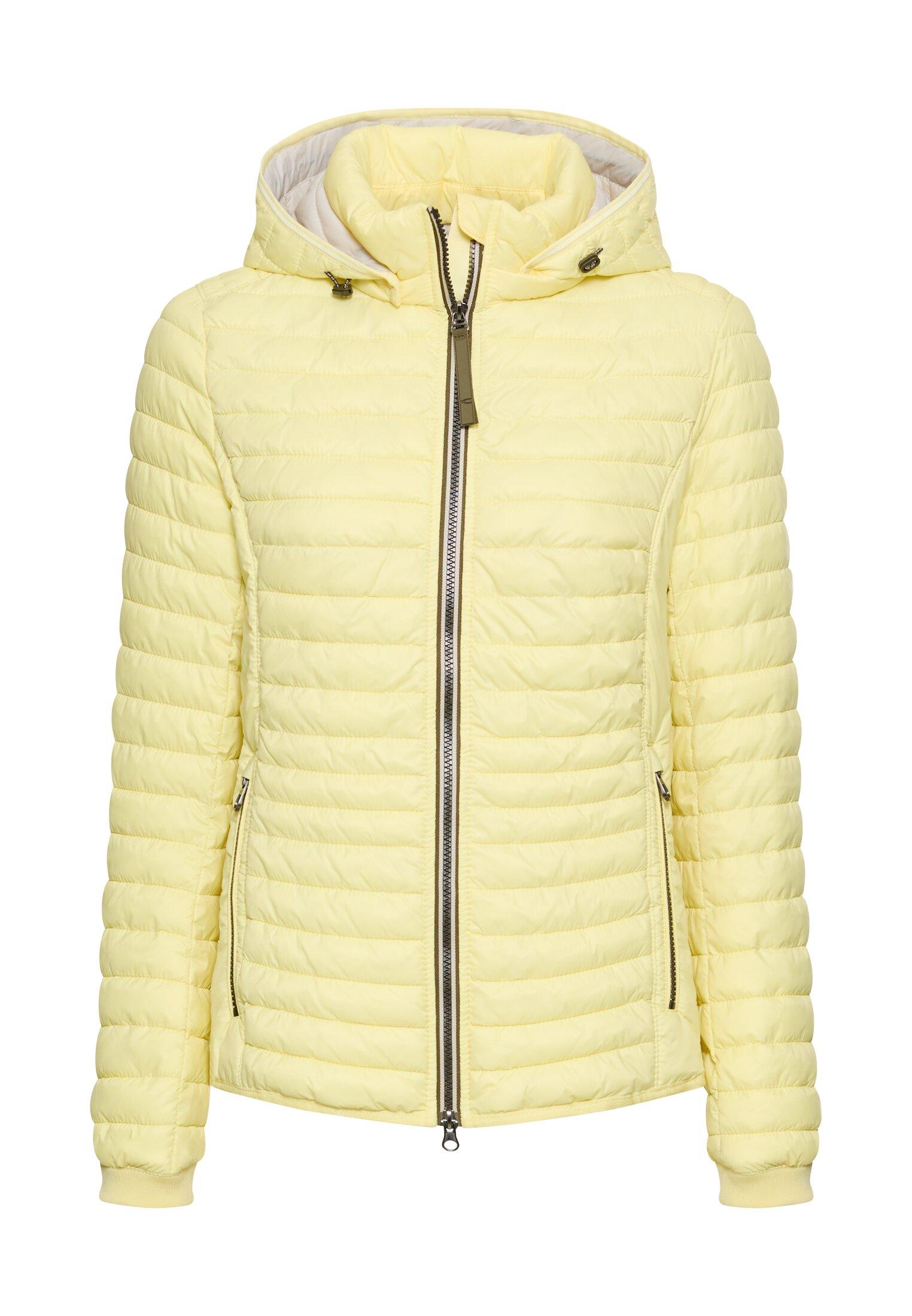 Gefütterte Jacke mit abnehmbarer Kapuze 48 Shaped Fit - Lemon