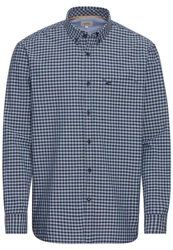 Vichy Karohemd aus reiner Baumwolle Blau 3XL