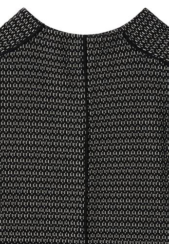 Two Tone Strukturkleid M - Black