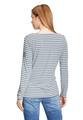 Casual-Shirt M Gerade - Blau/grau