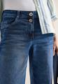 High Waist Wide Leg Jeans im Loose Fit 30/7/8 Hosen - Mid Blue Used Wash