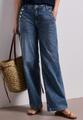 Wide Leg Jeans mit Knopfdetails 27/30 - Medium Blue Wash