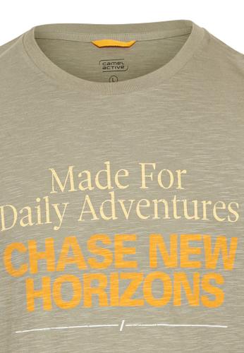 T-Shirt mit Print aus Organic Cotton Grün M