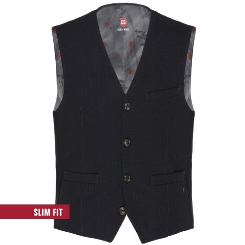 Weste/Waistcoat CG Mosley 48 slim fit - Blau Dunkel
