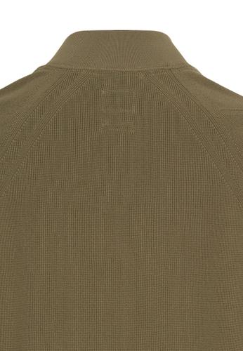 Strickjacke aus atmungsaktivem Polyester XL Relaxed Fit - Dusty Khaki