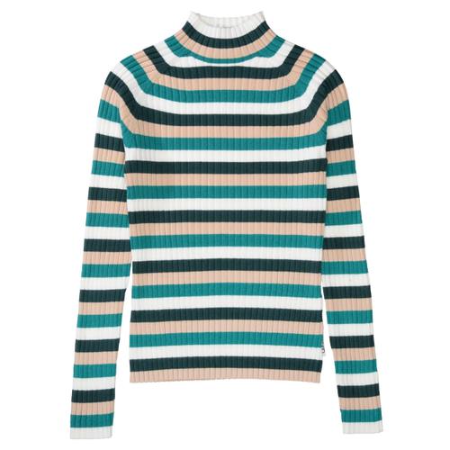 Md.-Pullover, Streifen 164 - Forest Green