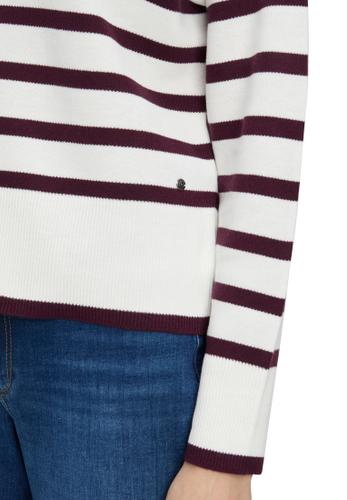 Strickpullover 44 Lässig - Cream/dark Red