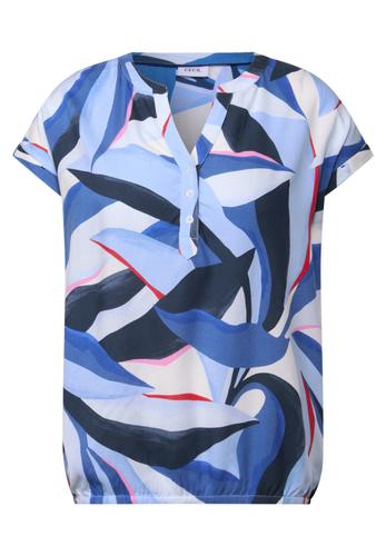 Gemustertes Blusenshirt S - Urban Navy Blue