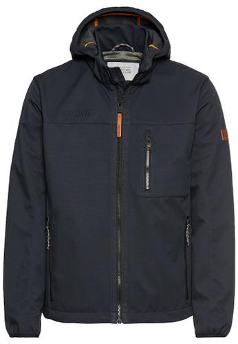 Softshell Jacke aus recyceltem Polyester Blau 52