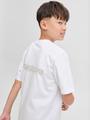 JCOUNION BACK PRINT TEE SS CREW NE JNR 152 Locker geschnitten - Bright White