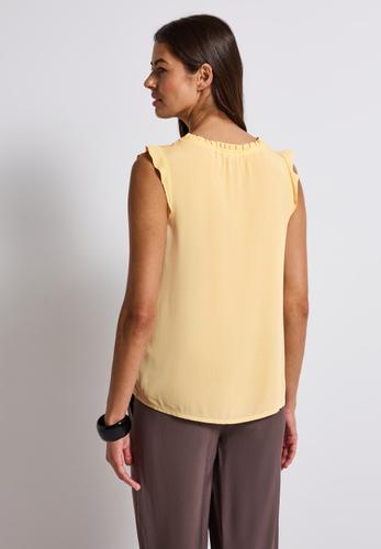 Blusentop mit Rüschen 36 - Buttercream Yellow
