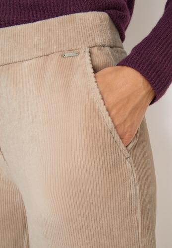Wide Leg Cordhose XL/30 - Silvery Beige