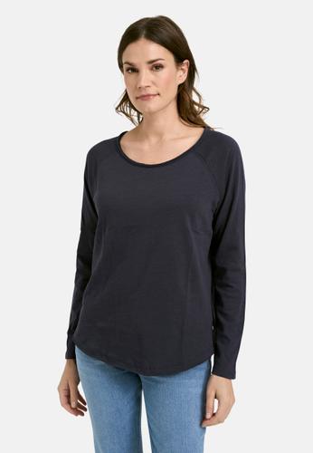 basic sweat raglan L - Marine