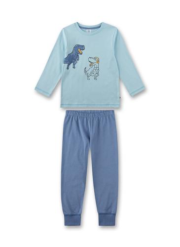 Schlafanzug lang 092 - Milky Blue