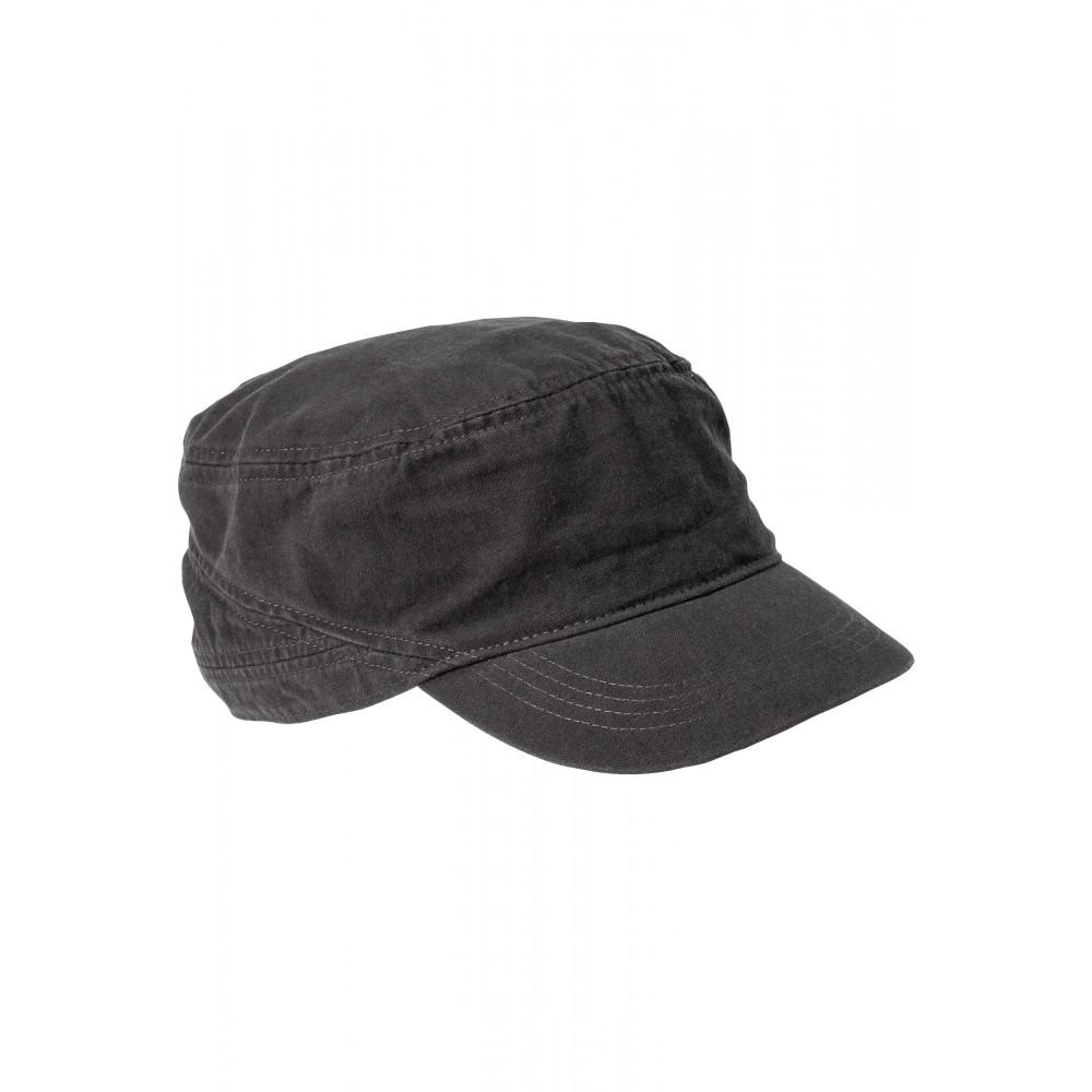 Größenverstellbare Kuba-Cap aus Organic Cotton OS - Asphalt