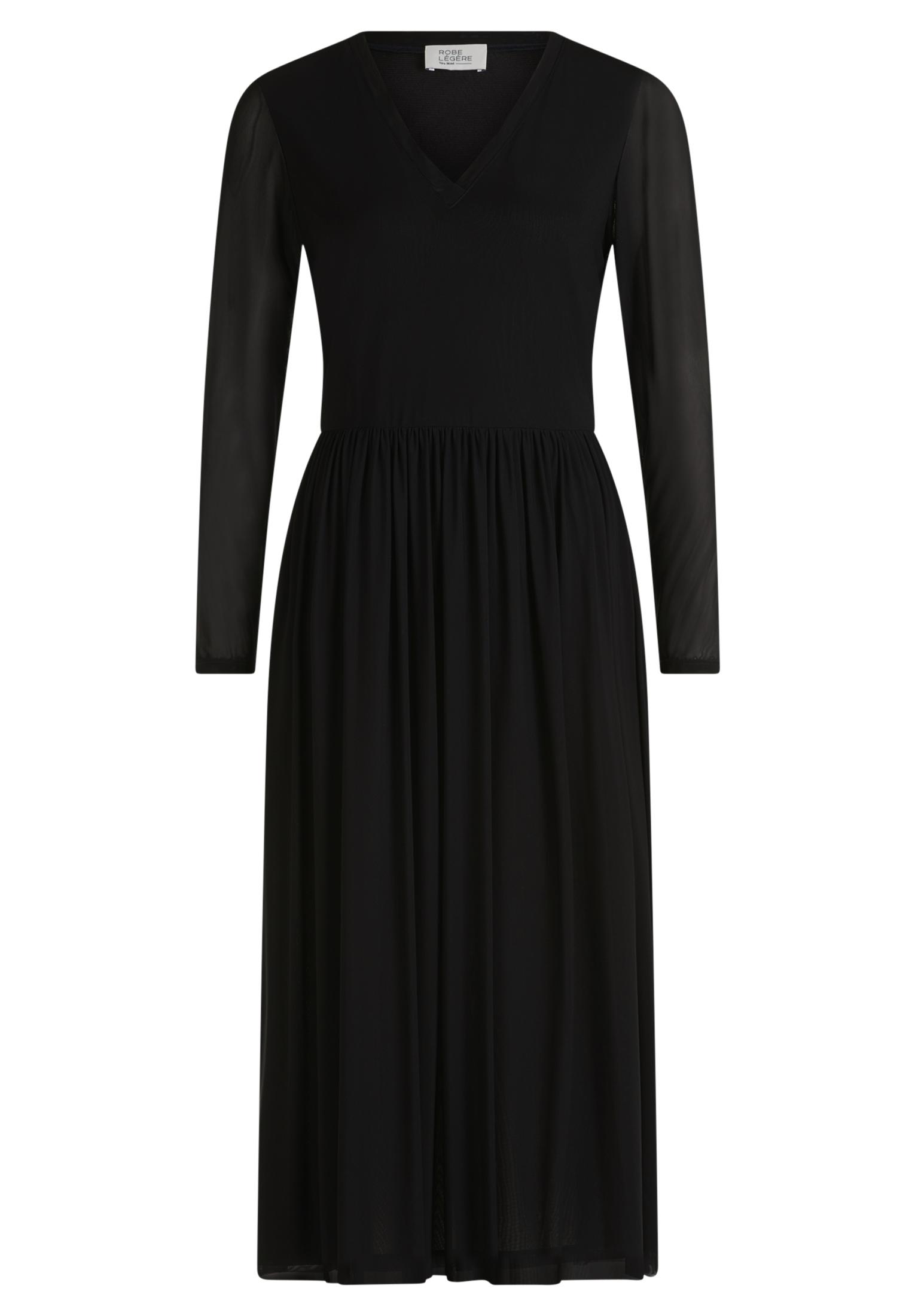 Maxikleid 38 Leicht tailliert - Schwarz