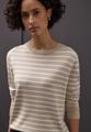 Gestreifter Pullover 38 - Cotton Beige